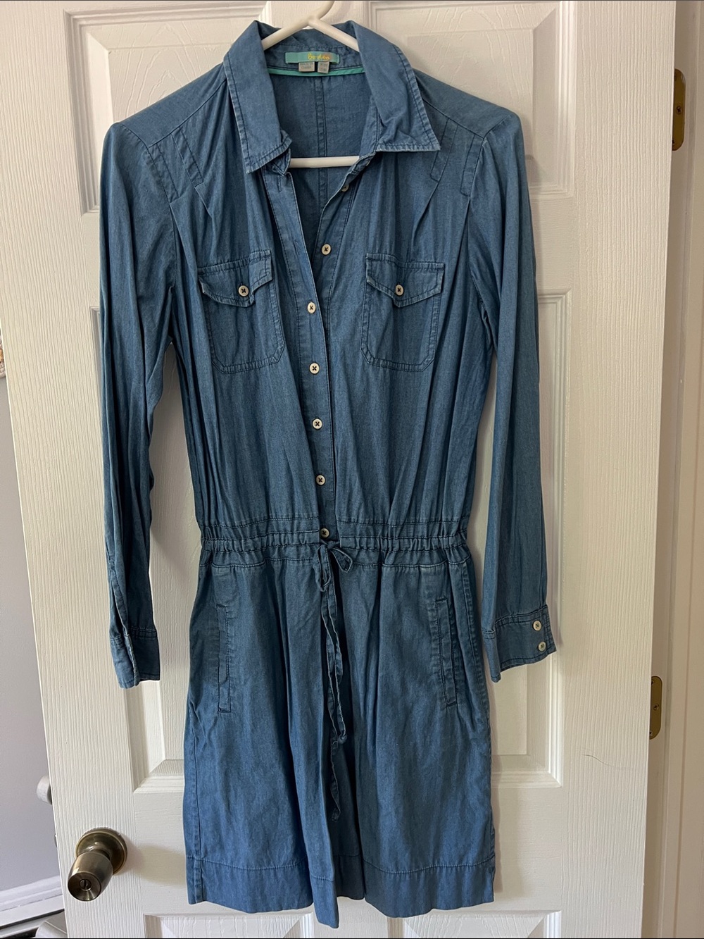 *FINAL OFFER* Boden Chambray Denim Long-Sleeve Shirt Dress